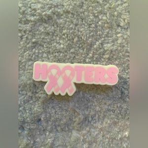 Vintage Hooters Breast Cancer Awareness Ribbon Pin